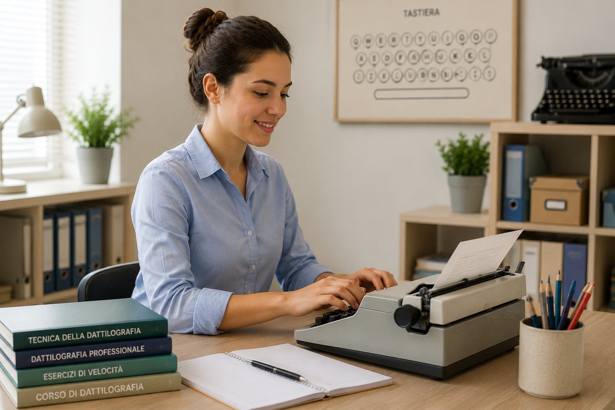 Immagine ⌨️ Dattilografia Corso di dattilografia e digitazione rapida a 10 dita per opera