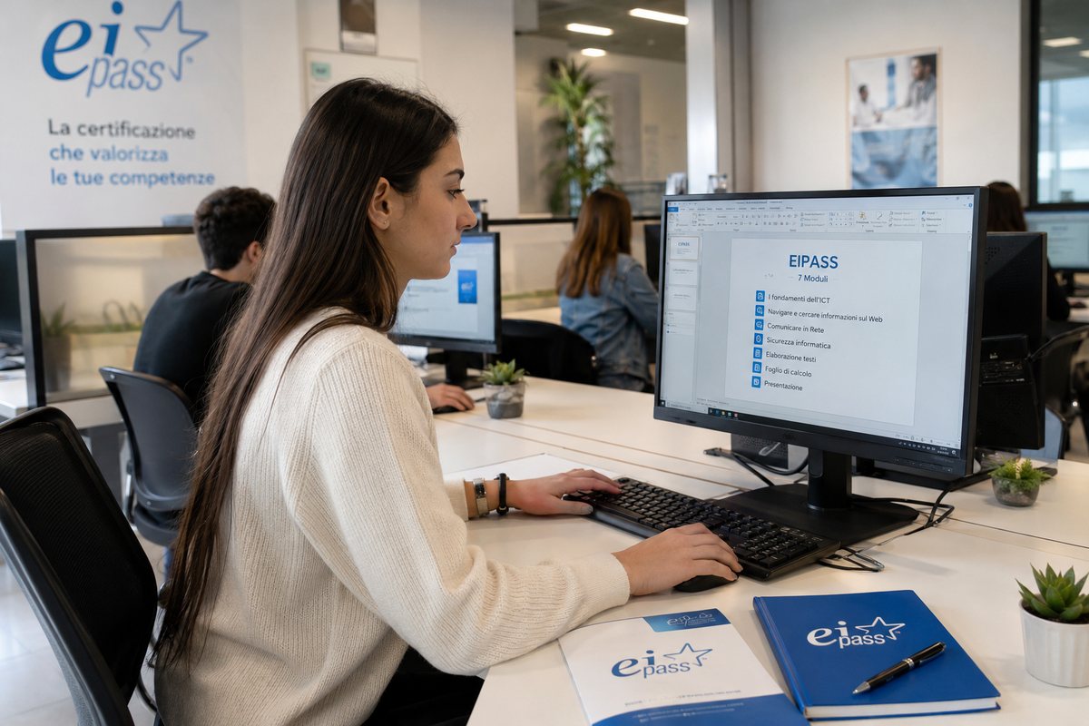Immagine 🎓 Corsi EIPASS EIPASS (European Informatics Passport) è la certificazione italia