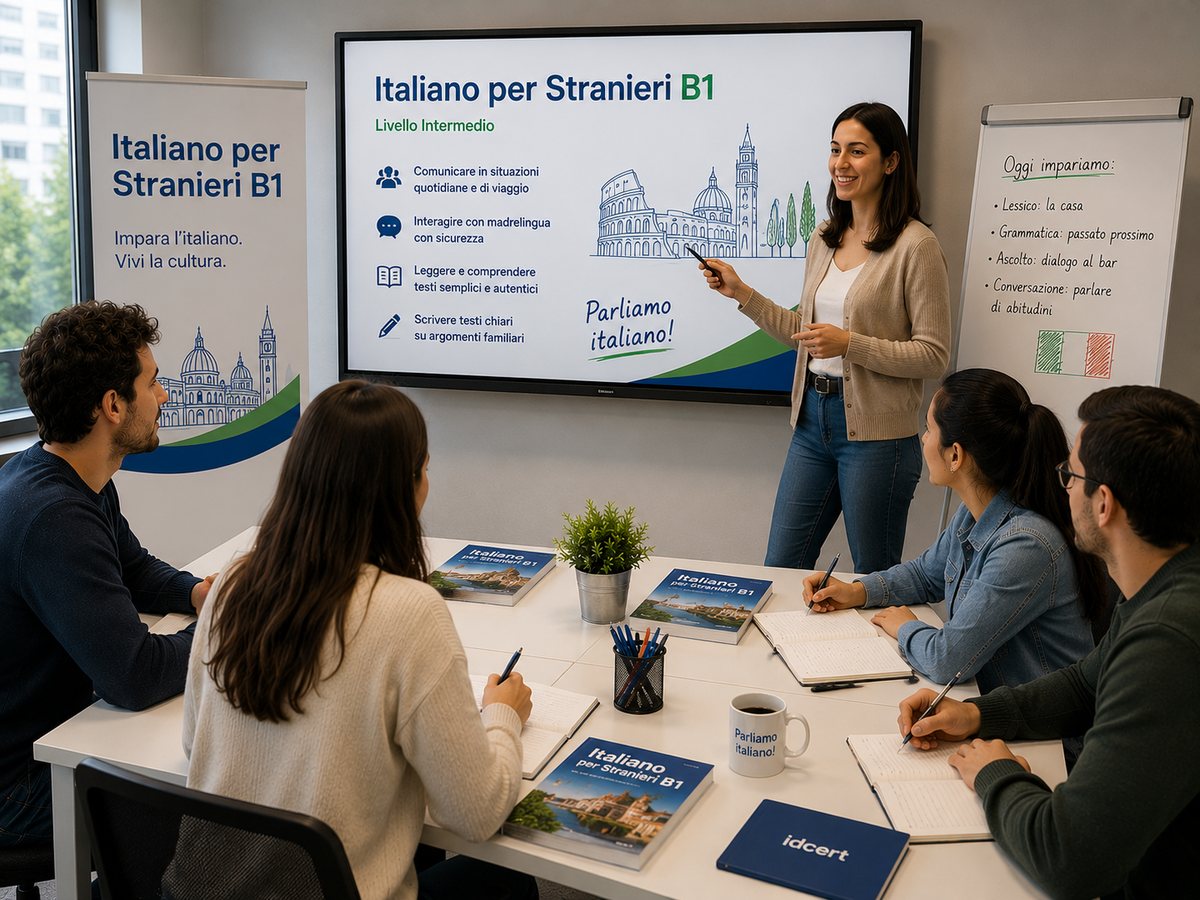 Immagine 🇮🇹 Certificazioni di Italiano per Stranieri A2, B1 Per stranieri che desiderano
