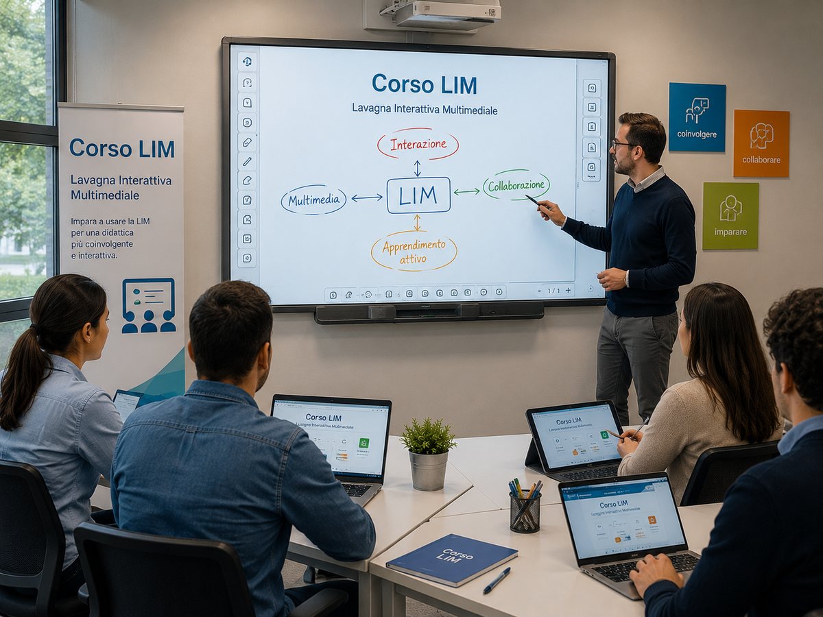 Immagine 🖥️ Corsi LIM (Lavagna Interattiva Multimediale) I corsi LIM sono indispensabili