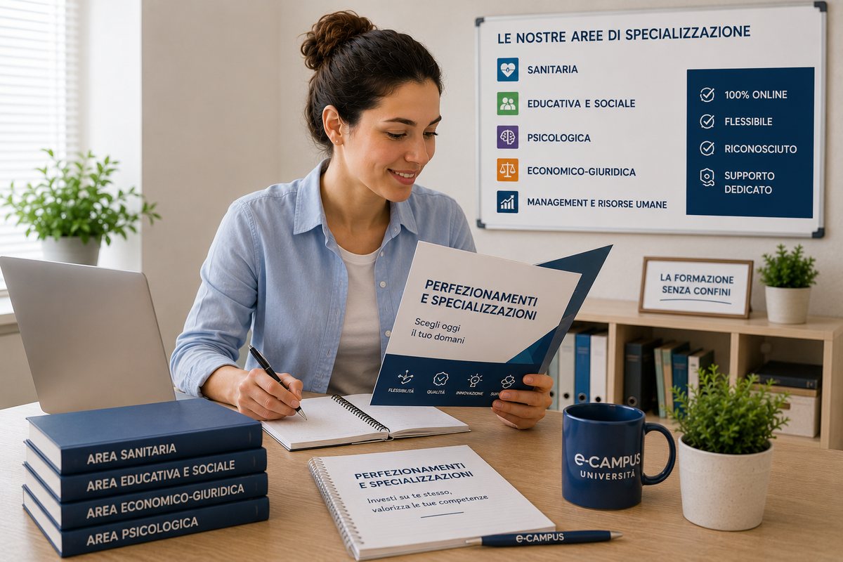 Immagine 📜 Perfezionamenti e Specializzazioni I corsi di perfezionamento eCampus offrono